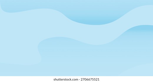 Abstractas ondas suaves azules simples sobre fondo blanco. Moderno buen arte gradiente de Vector viejo bonito neutro suave ilustraciones Vector movimiento de luz