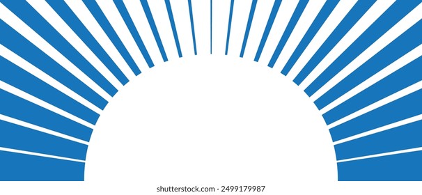 abstract simple blue vertical big to small arc line pattern can be used background.