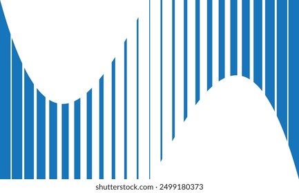 abstract simple blue vertical big to small flag line pattern can be used background.