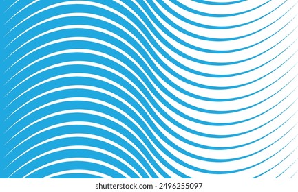 El patrón de línea de onda azul simple abstracto se puede utilizar de fondo.