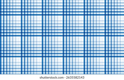 abstract simple blue white gradient line plaid pattern can be used background.