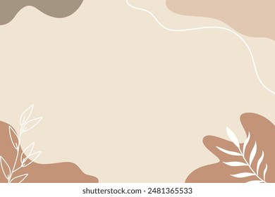 Abstract simple bohemian shape illustration vector element background