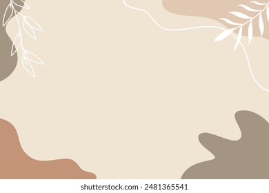 Abstract simple bohemian shape illustration vector element background
