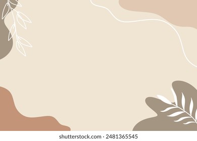 Abstract simple bohemian shape illustration vector element background