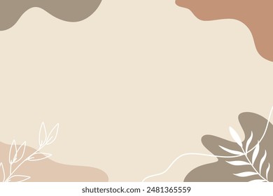 Abstractas simple bohemio ilustración de la forma de fondo de elemento de Vector