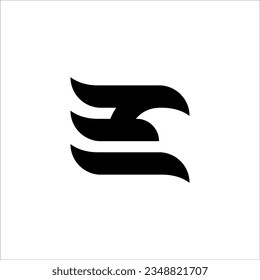 abstract simple brand logo design
