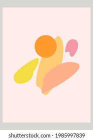 abstract simple bright colors single, yellow, orange, etc