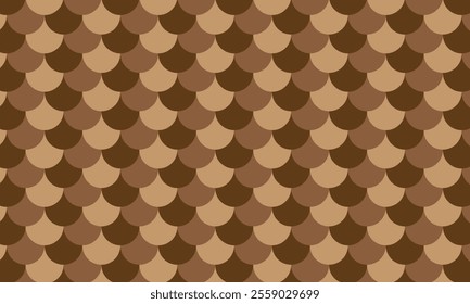 abstract simple brown fish scale pattern can be used background.