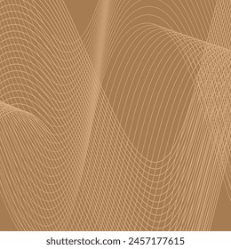 abstract simple brown thin wavy line pattern can be used background, banner, poster.