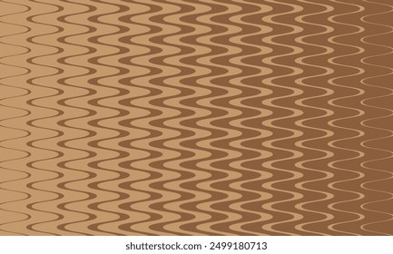 abstract simple brown vertical big to small smooth wave line pattern can be used background.