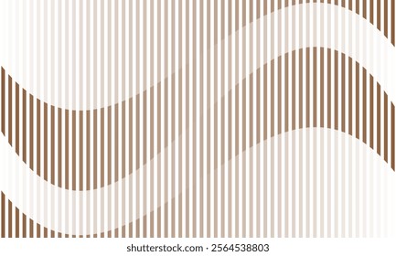 abstract simple brown white gradient irregular wavy line pattern can be used background.