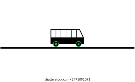 Abstraktes einfaches Bus-Logo-Symbol, Bus-Art-Design-Vektorgrafik-Logo-Symbol Vorlage