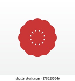 Abstract simple business geometric flower logo design icon