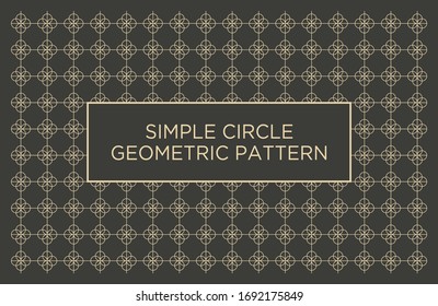 Abstract simple circle geometric pattern background vector