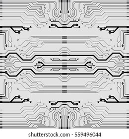 Abstract simple circuit board. EPS10 vector curves illustration