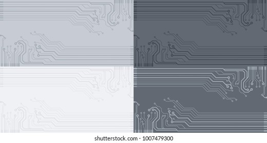 Abstract simple circuit board in perspective view. EPS10 vector curves
