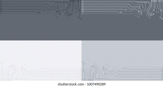 Abstract simple circuit board in perspective view. EPS10 vector curves
