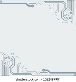 
Abstract simple circuit board in perspective view. EPS10 vector curves