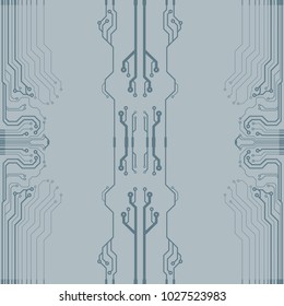 Abstract simple circuit board in perspective view. EPS10 vector curves

