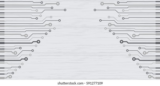 Abstract simple circuit board vector illustration. Vector backdrop