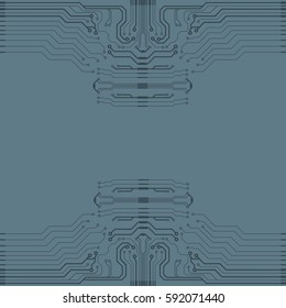 Abstract simple circuit board vector illustration