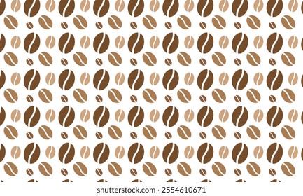 abstract simple coffee bean pattern can be used background.