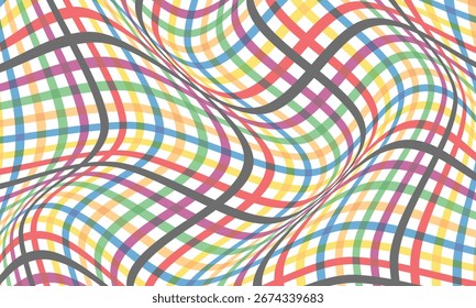 abstract simple coloring line plaid wave pattern for banner poster background.