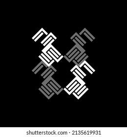 abstraktes, einfaches Logo-Design