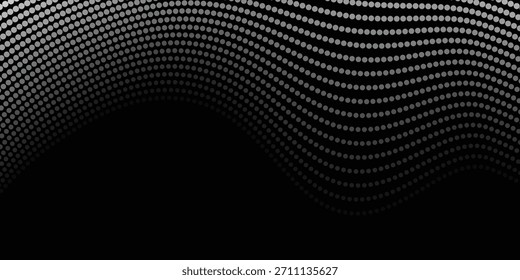 abstrato simples criativo preto branco ponto mistura onda design.