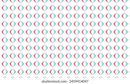 abstract simple creative red blue geometric pattern.