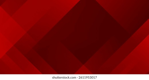 Abstract simple dark red gradient illustration background with 3d look overlap square with shadow and line pattern. Cool design and luxury. Eps10 vector