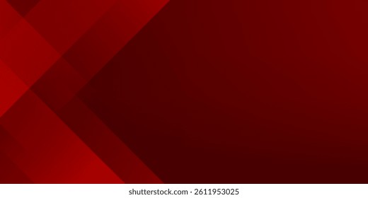 Abstract simple dark red gradient illustration background with 3d look overlap square with shadow and line pattern. Cool design and luxury. Eps10 vector