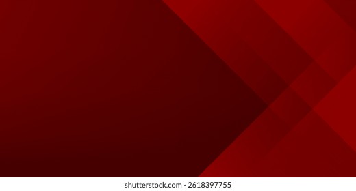 Abstract simple dark red gradient illustration background with 3d look overlap square with shadow and line pattern. Cool design and luxury. Eps10 vector