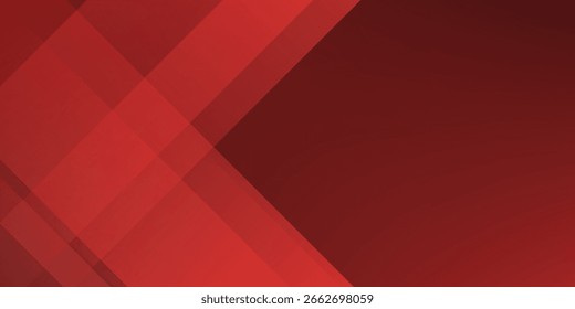 Abstrato simples escuro vermelho gradiente ilustração fundo com 3d olhar sobreposição quadrado com sombra e padrão de linha. Design legal e luxo. Vetor Eps10