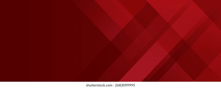 Abstract simple dark red gradient illustration background with 3d look overlap square with shadow and line pattern. Cool design and luxury. Eps10 vector