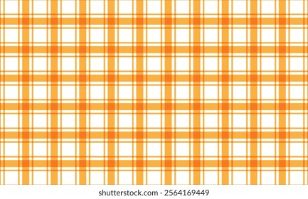 abstract simple decorative orange thin and thick plaid line pattern.