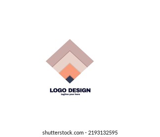 Abstract and simple design logo concept. minimalist logo with gradient colors. modern ideas logo for company and personal use vector file.
