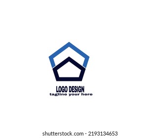  abstract and simple design logo concept. minimalist logo with gradient color modern ideas logo for company and personal use vector file