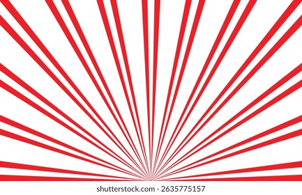abstract simple double red line sunrise pattern can be used background.