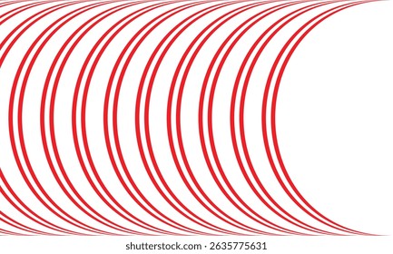 abstract simple double red line arch pattern can be used background.