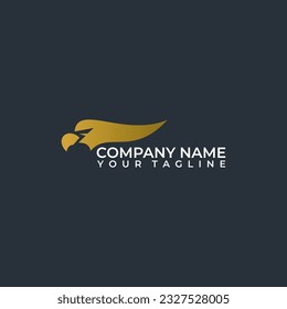 Abstract simple eagle head logo vector