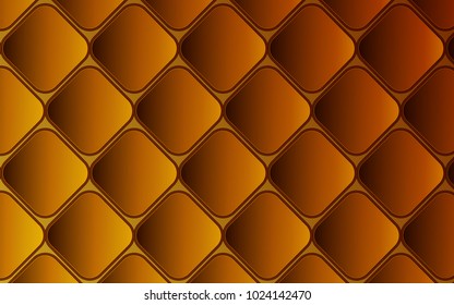 abstract simple and elegant geometric design in honey colors with 3D appearance. rhombuses background for technology, futuristic and business template use