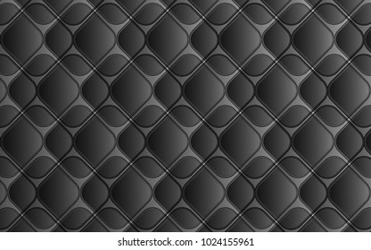 abstract simple and elegant geometric design in grey scale with 3D appearance. rhombuses background for technology, futuristic and business template use