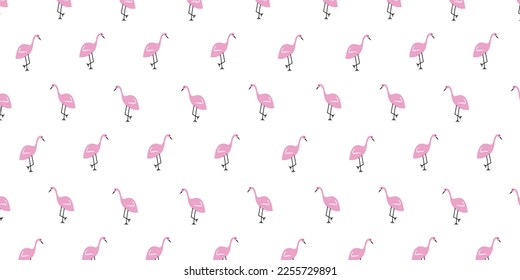 Abstract simple flamingo pattern for feminine background