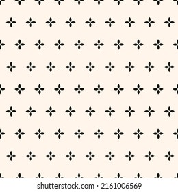 Abstract simple floral gothic style seamless pattern. Elegant minimal monochrome stylish background. Perfect for textile, wallpaper and fabrics.