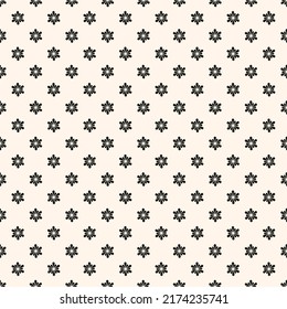 Abstract simple floral gothic style seamless pattern. Elegant minimal monochrome stylish background. Perfect for textile, fabric and fashion print.