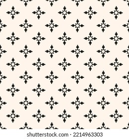 Resumen simple estilo gótico floral sin fisuras. Elegante minimalista fondo monocromo elegante. Perfecto para textiles, papel pintado e impresión de moda.