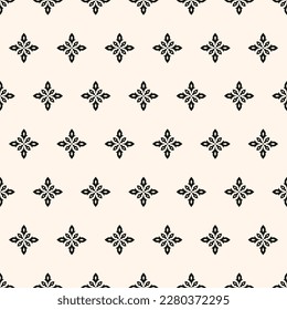 Resumen simple estilo gótico floral sin fisuras. Elegante minimalista fondo monocromo elegante. Perfecto para textiles, papel pintado y tejidos.