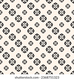 Abstract simple floral gothic style seamless pattern. Elegant minimal monochrome stylish background. Perfect for textile, wallpaper and fabrics.