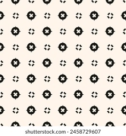 Abstract simple floral gothic style seamless pattern. Elegant minimal monochrome stylish background. Perfect for textile, wallpaper and fabrics.
